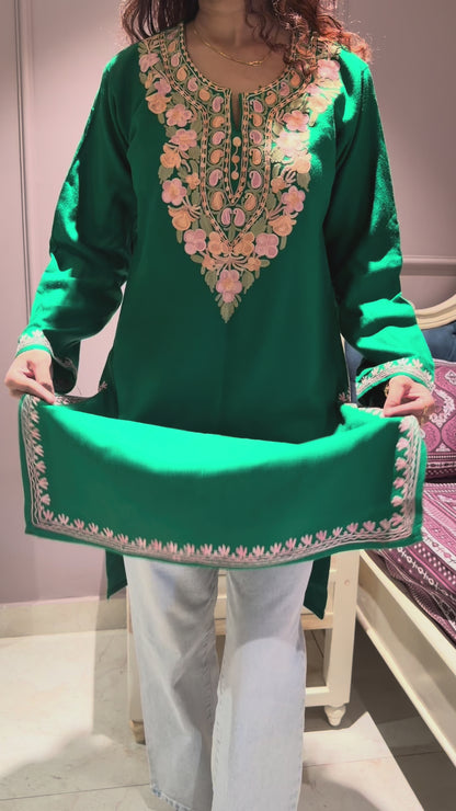 Kashmiri embroidered kurta